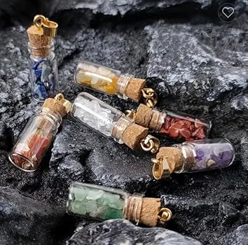 ‘Crystal in a Bottle’ Chakra Necklace