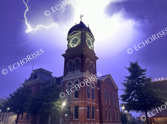 Mystic Falls Clocktower "The Storm" Photography PRINT