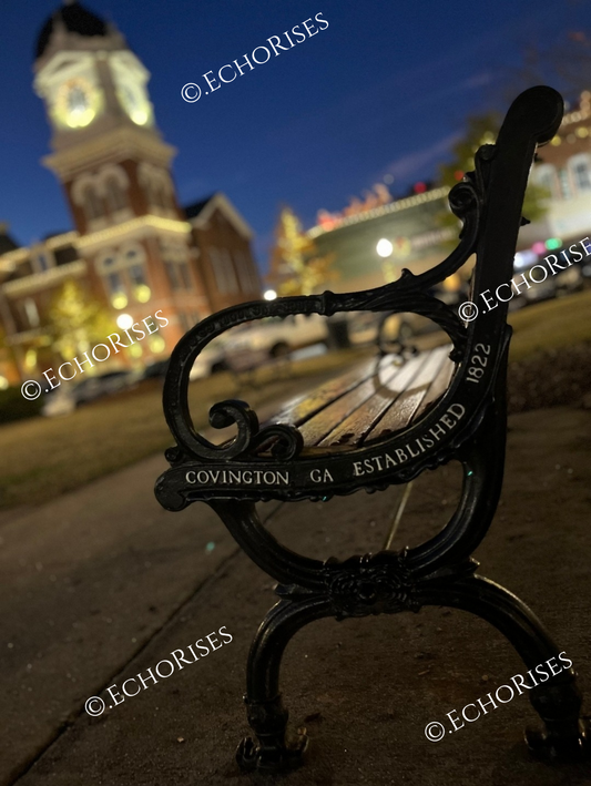 Mystic Falls Clocktower Night  Photography (Digital Download)